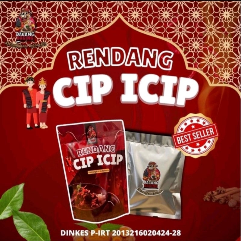 

(READY) Rendang Hitam Sumatera Kemasan CIP ICIP 120gr / Dagang Daging real / Rendang Eko Kayes