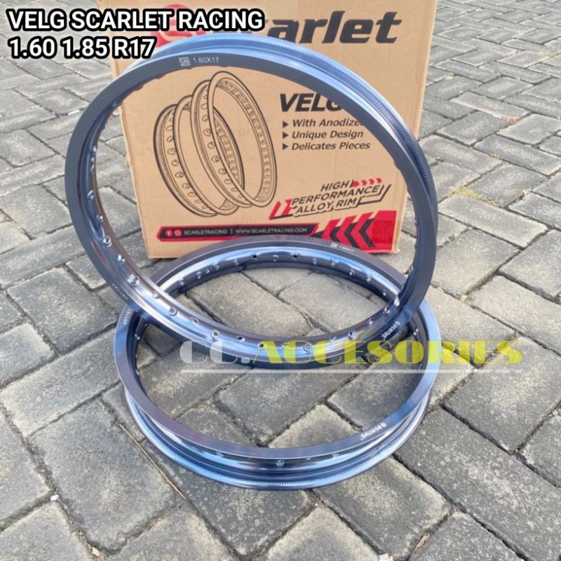 Velg Scarlet Racing 160 185 R 17 Ring 17 Titanium