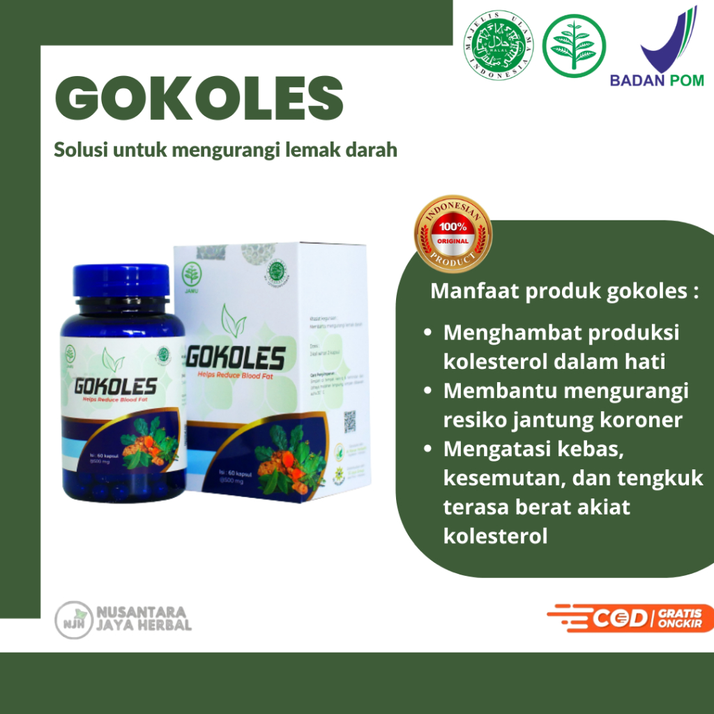 GOKOLES ORIGINAL ATASI KOLESTEROL