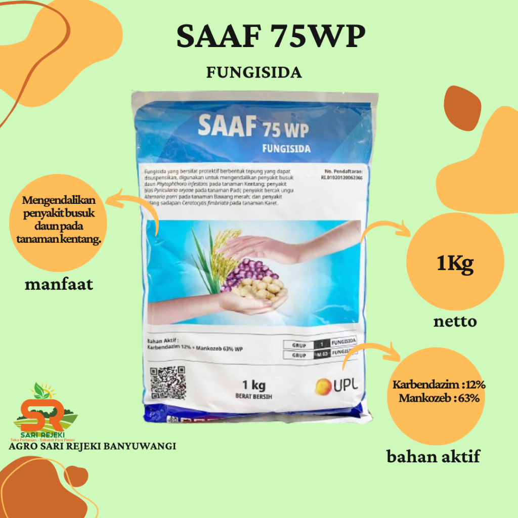 SAAF 75WP 1KG FUNGISIDA
