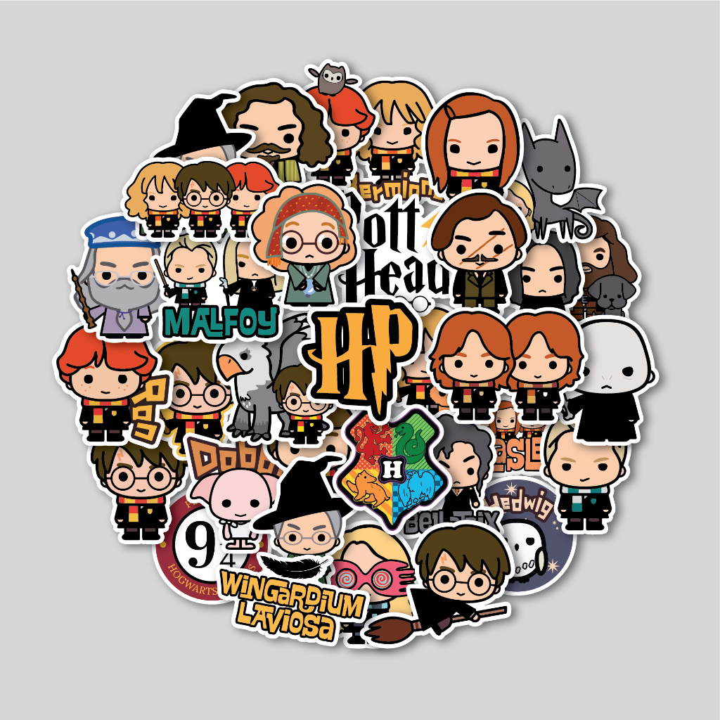 

STICKER PACK HARRY POTTER CHIBI | STICKER TUMBLER | STIKER LAPTOP KOPER HELM
