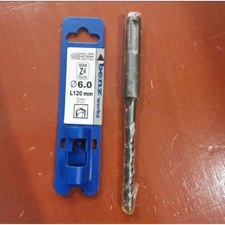 Mata Bor Beton SDS Plus/Bor Beton Colok 6mm BENZ Panjang 12cm