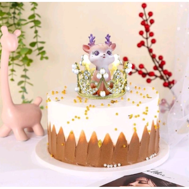 Topper Mahkota | Mahkota Mini | Hiasan Kue Mahkota | Crown Cake Topper | Dekorasi Kue
