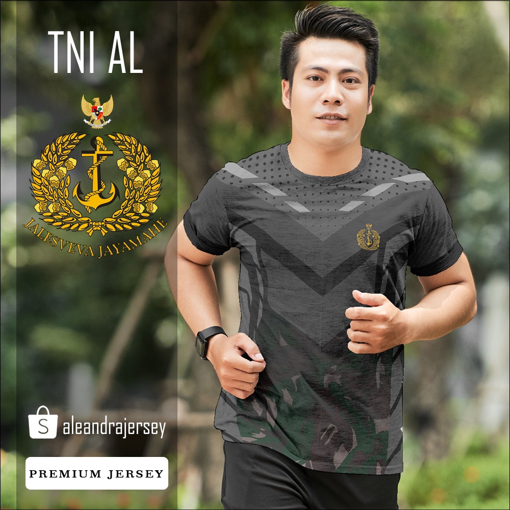 Baju Kaos Jersey TNI AL 80 FullPrint Printing Custom Premium
