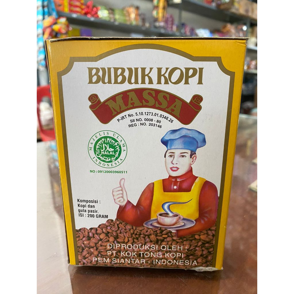 

Bubuk Kopi Massa Kok Tong Halus Asli Siantar @200gram