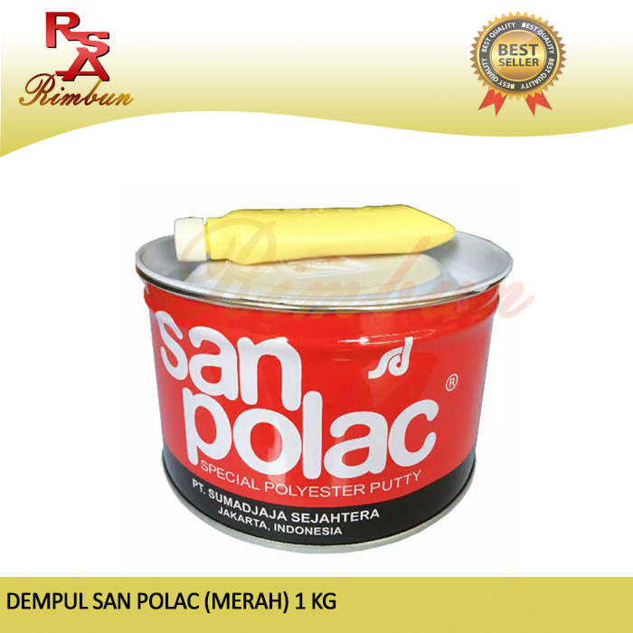 DEMPUL PLASTIK SERBAGUNA SANPOLAC DEMPUL BESI KAYU 1KG BODY MOBIL MOTOR