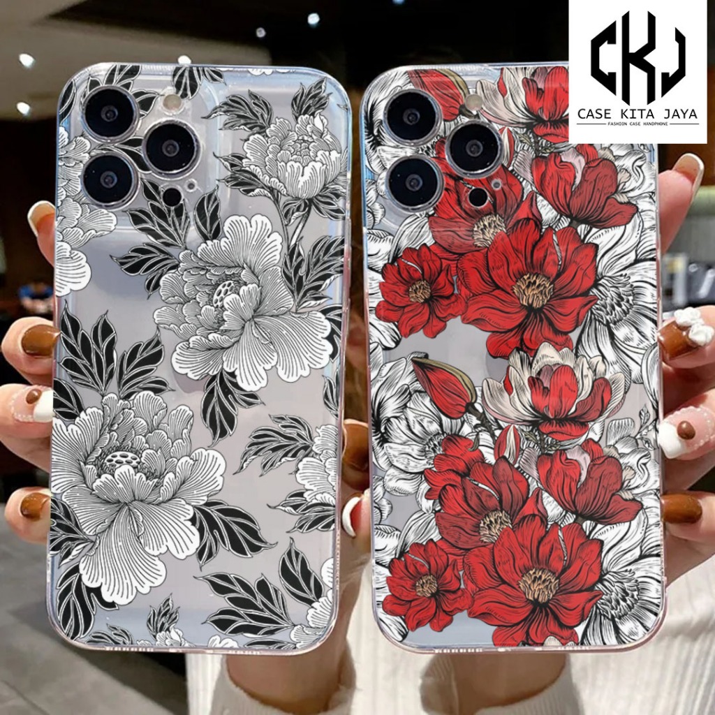 Case TECNO SPARK 20 TECNO 20C TECNO 20 PRO TECNO GO 2023 TECNO GO 2024 - Casing Hp Motif FLOWER1 - C