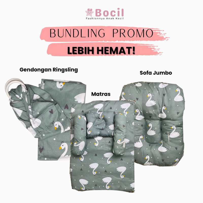 Tebus Murah Paket Berojol Bayi (Kasur Matras + Sopa Opal + Gendongan Ring Ling )