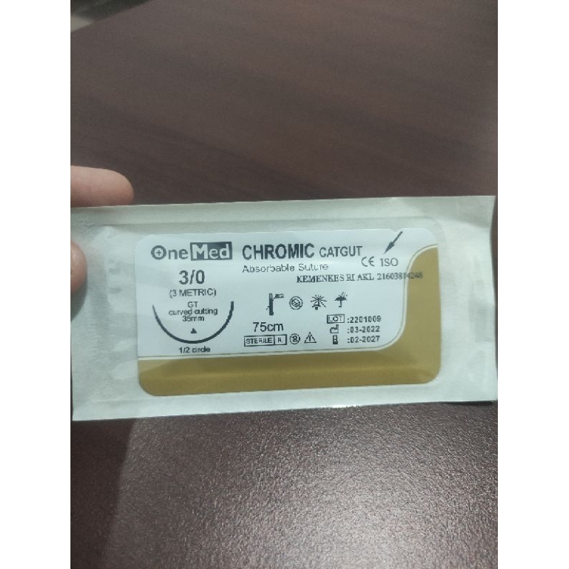 Onemed Chromic Catgut 3/0 75cm