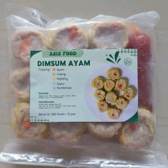 

ASIS FOOD Dimsum Ayam Frozen isi 10 / Dimsum Premium Kulit Kuning