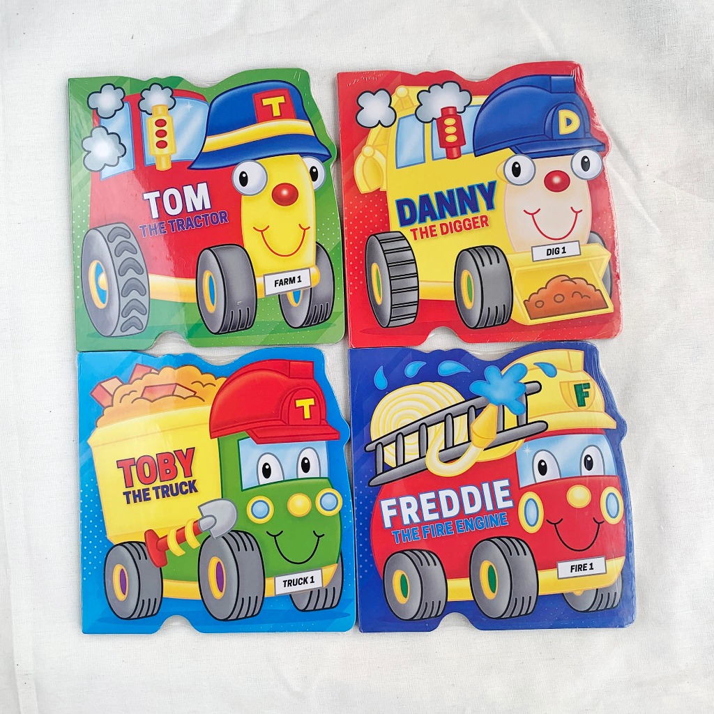 [Brown Watson] Transport Shape Boardbook : Freddie the Fire Engine, Toby the Truck, Danny the Digger