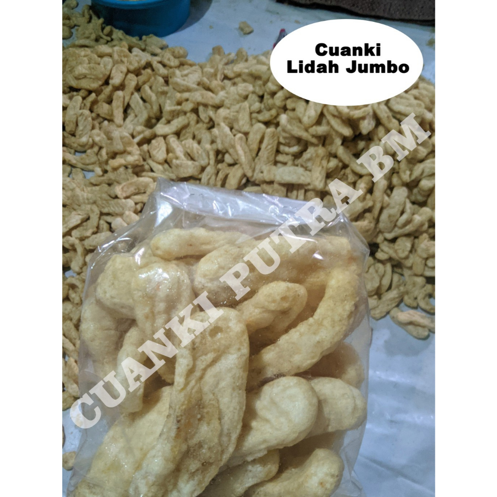

Cuanki Lidah Jumbo isi 500biji 100% asli garut cocok untuk toping seblak, bakso, mie dll.