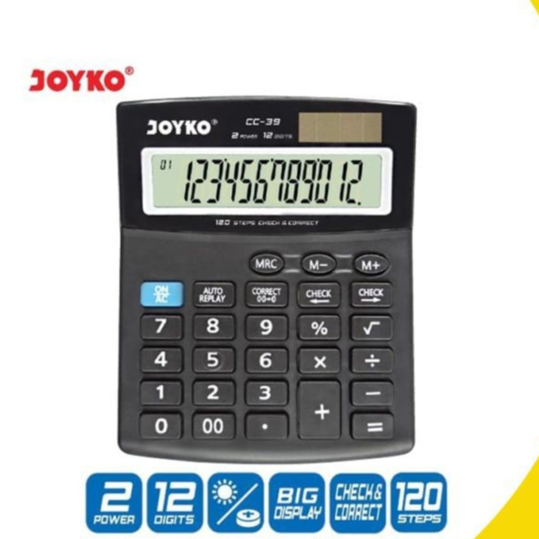 

CALCULATOR / KALKULATOR JOYKO CC39 12 DIGIT MURAH | CC39