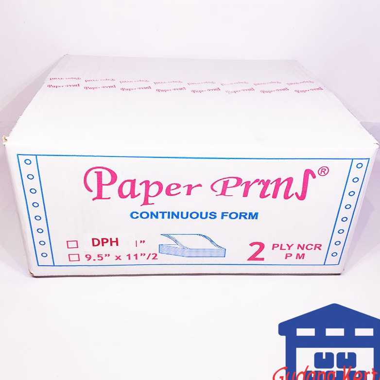 

Jual CONTINUOUS FORM 912 2 X 112 2PLY PAPERPRYNS BAGI 4 WARTEL