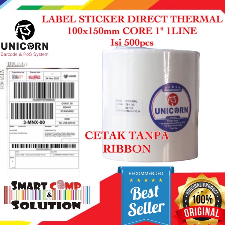 

Kes Stiker Label Resi Alamat Online Direct Thermal 1x15mm 5pcs