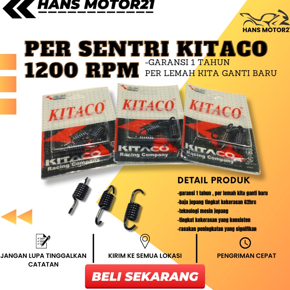 Terlaris PER KAMPAS GANDA 12 RPM PER SENTRI KITACO ORIGINAL 1152 RPM  PER CENTRI  PER SENTRI BEAT VA