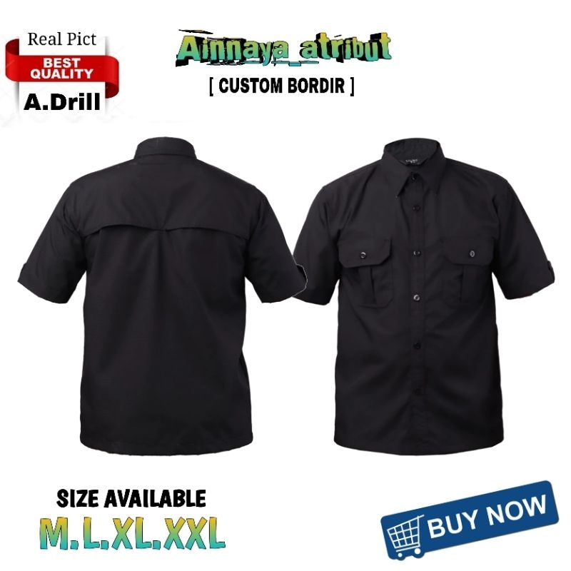 KEMEJA LENGAN PENDEK PDL/PDH POLOSAN SATUAN