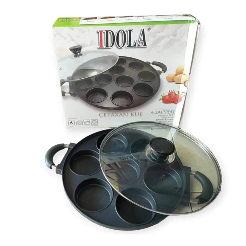 CETAK KUE 7 LUBANG DATAR IDOLA