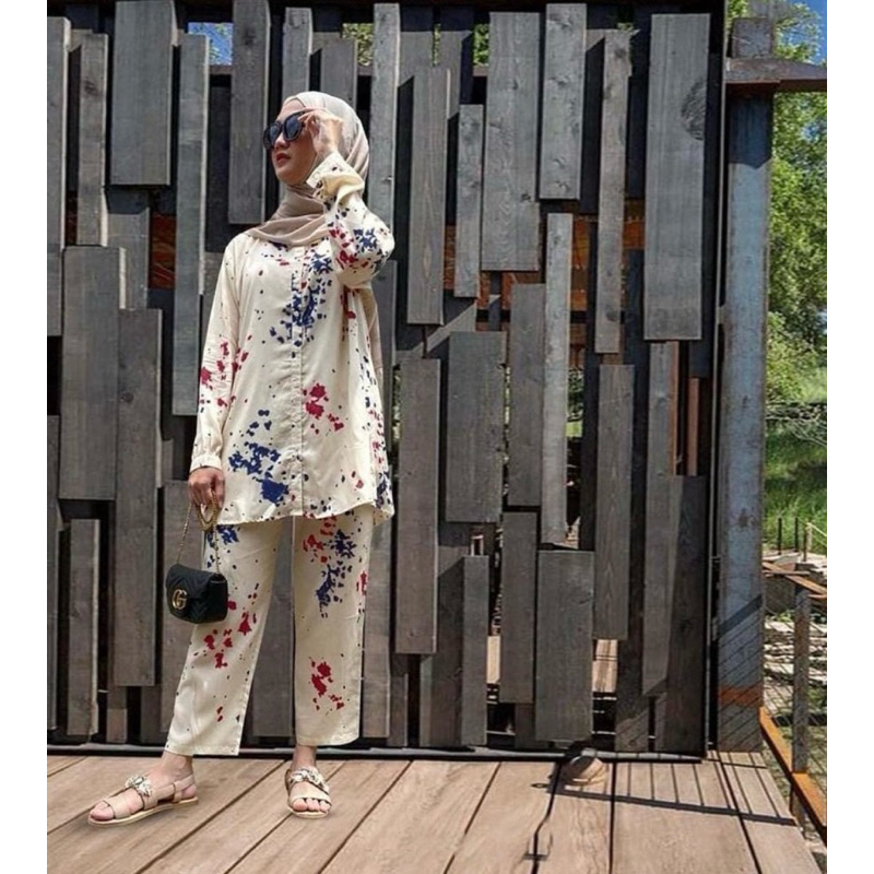 Piyama Wanita Kekinian Lengan Panjang