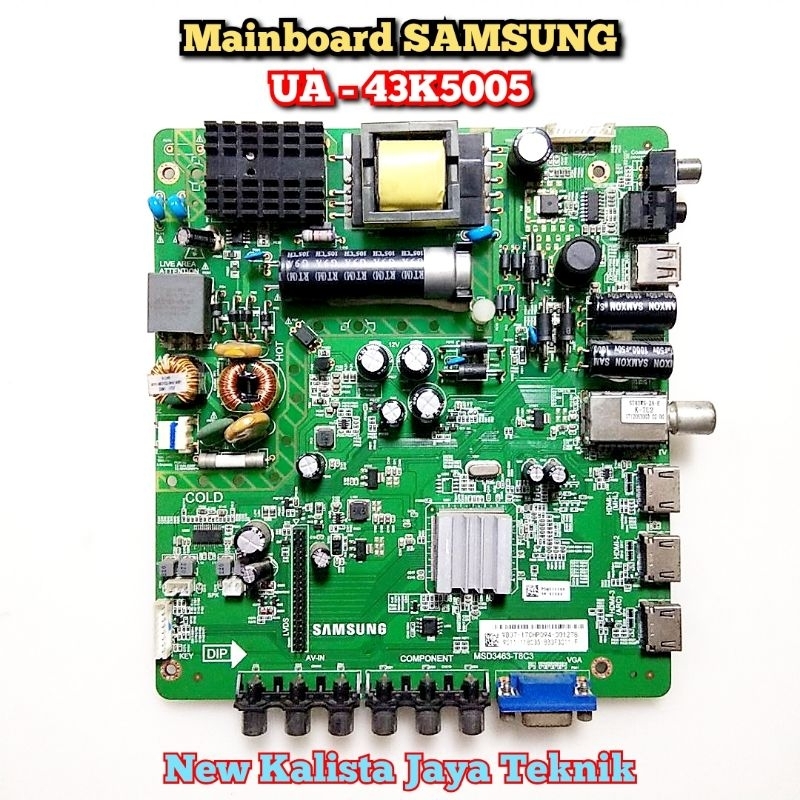 MAINBOARD TV SAMSUNG UA 43K5005 ORIGINAL MSD3463-T8C3 MB 43K5005 MOTHERBOARD TV 43K5005 MB SAMSUNG U