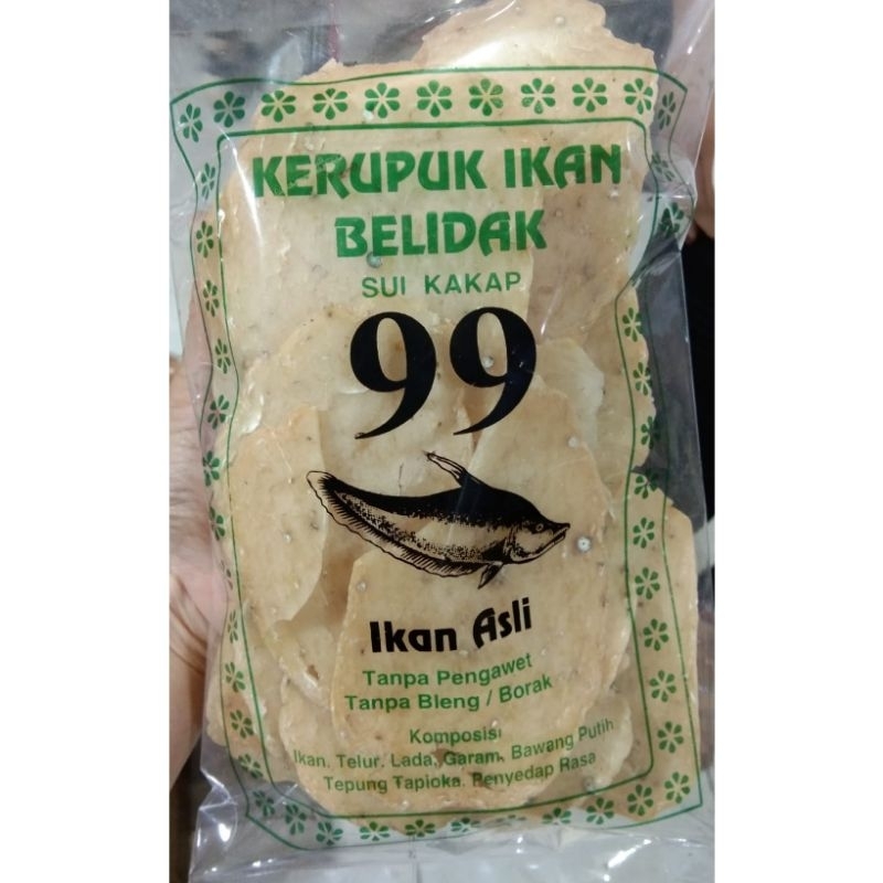 

Kerupuk Ikan Belidak Sui Kakap / Krupuk Ikan Belida / Kerupuk Ikan 99 / Kerupuk Ikan Khas Pontianak / Kerupuk Ikan Pipih / Kerupuk Mentah / Oleh Oleh Pontianak