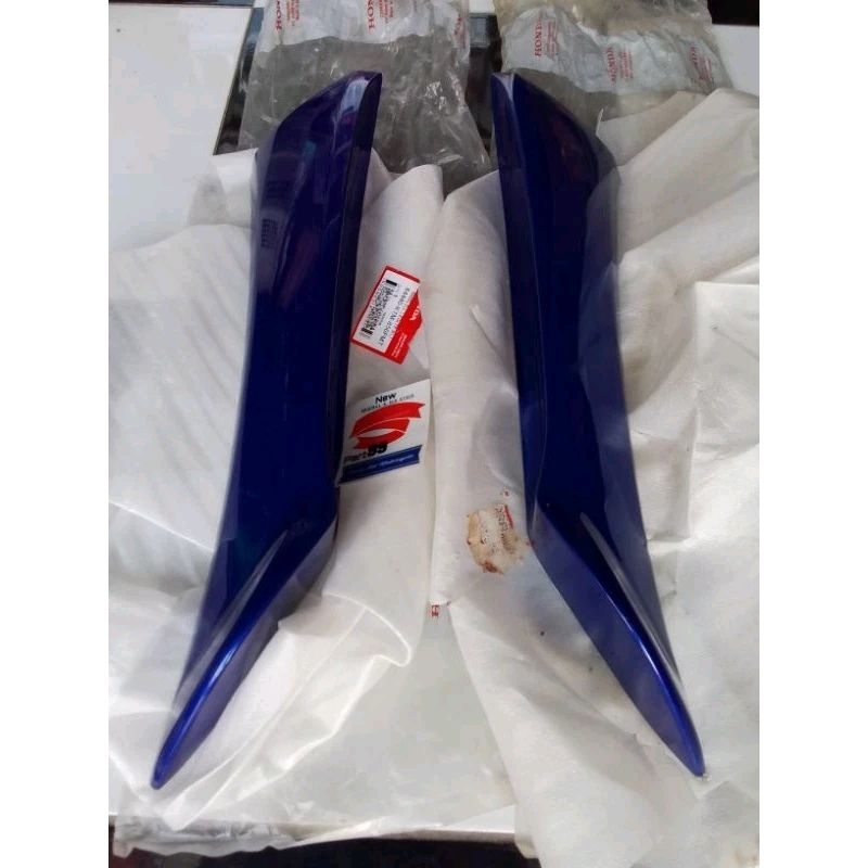 sayap legsild luar biru kanan kiri honda supra x 125 lama original