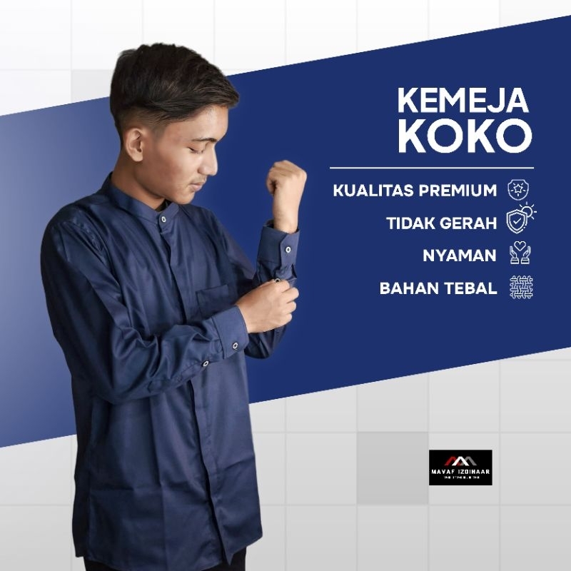 KEMKO, Kemeja Koko Pria Toyobo Fodu PREMIUM Ori