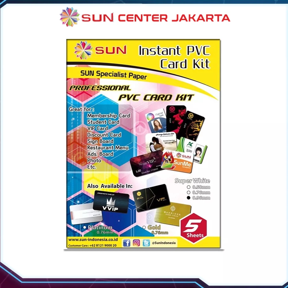 

Pilihan Terbaik Kes PVC ID Card PREMIUM SUN PVC ID Card Super White 76 96 Isi 5 Lembar 5 Card