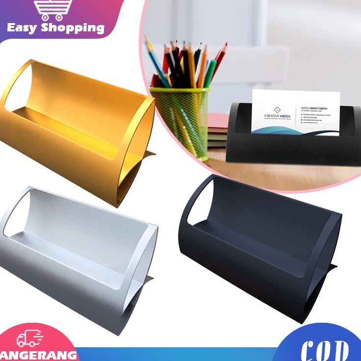 

Importir Resmi Tempat Kartu Nama Metal Tempat Name Card Meja Business Card Holder Display Kartu Nama