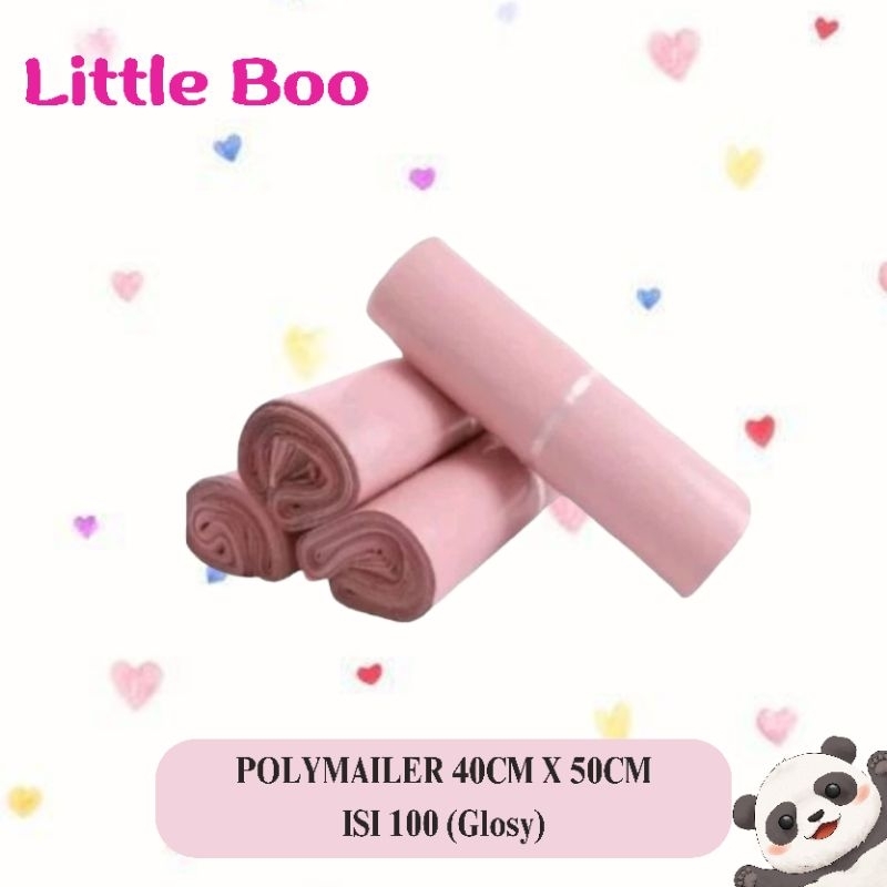 

(Isi 100)POLYMAILER PINK/ POLYMAILER 40x50/ POLYMAILER PACKAGING ONLINE ADA PEREKAT
