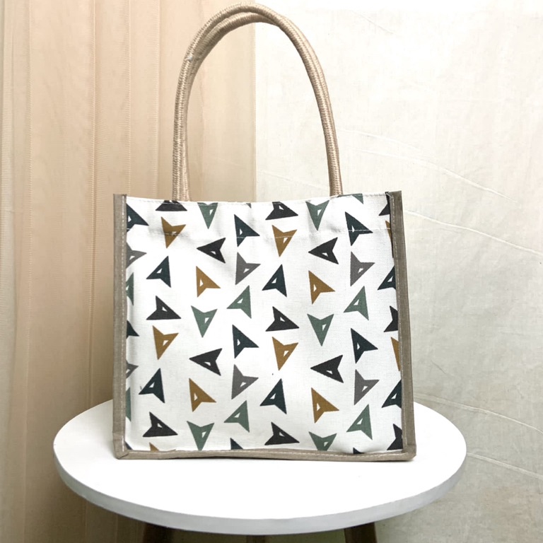 Bestseller Tas Jinjing Kanvas Tali Sumbu Handbag Kanvas Motif Kecil Tas Tali Sumbu MINI Tas Mukena T