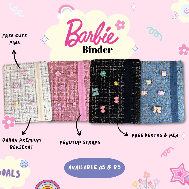 

Pasti Heboh Barbie Cute Binder Premium Straps A5B5