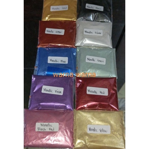 

Hemat Menarik Pigmen metalik Pigment Metallic Metalik powderMetalic Bubuk pewarna resin metalik 1 gram