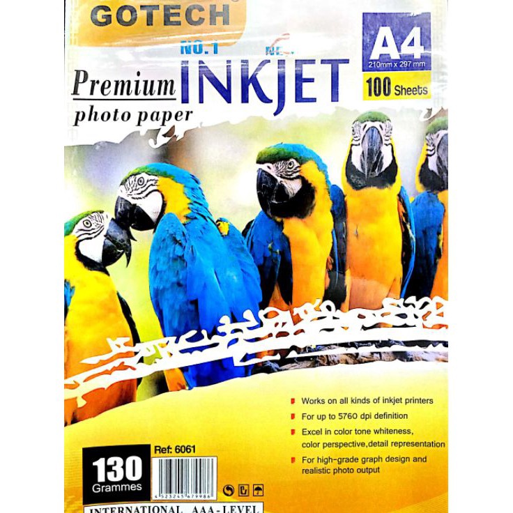 

Kes Inkjet 13gsm inkjet paper gotech isi 1sheets