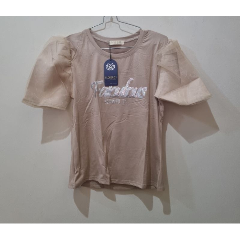 Atasan kaos import wanita,made in china
