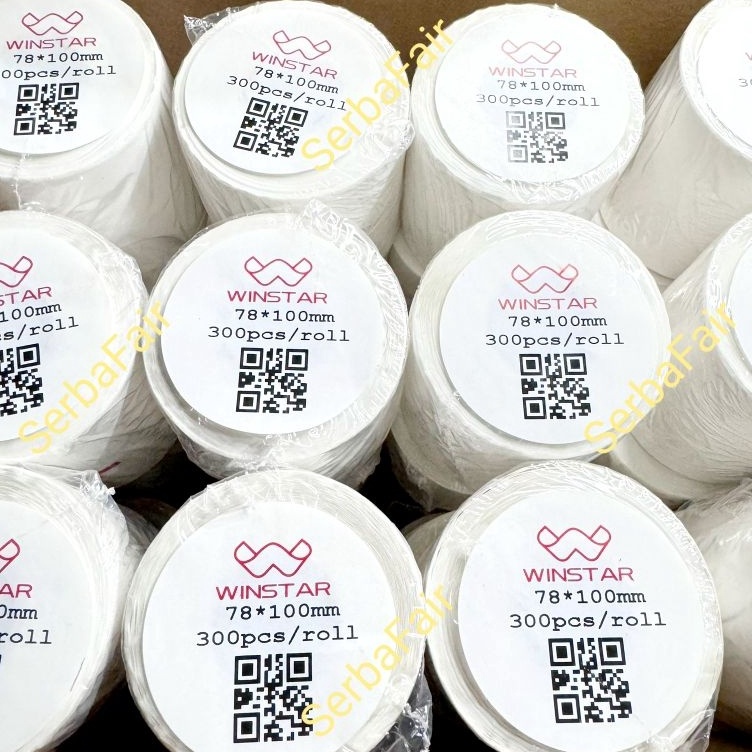 

Kreatif Label Barcode 78x1 Kes Sticker Thermal Resi 78x1MM Winstar