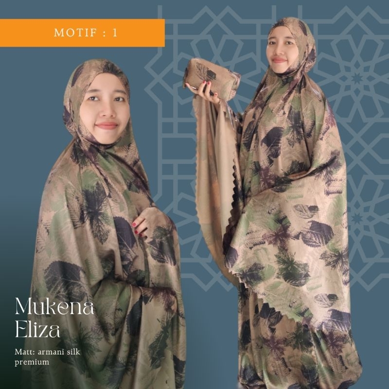 TERLARIS Mukena Dewasa Jumbo Armani silk Mukena Dewasa Jumbo Mukena Dewasa Armani Silk Premium Trave