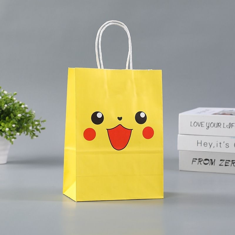 

PAPER BAG PIKACHU KADO TAS KERTAS ULTAH SOUVENIR GOODIE BAG GIFT BIRTHDAY