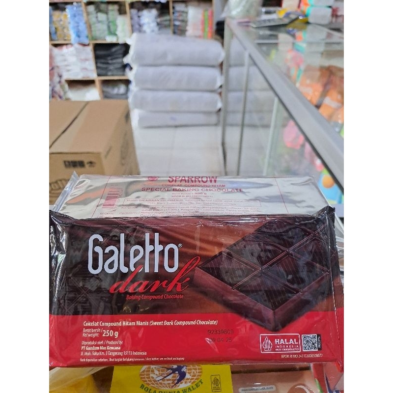 

COKLAT BATANG GATETTO DARK 250GR/COKLAT BATANG GALETTO WHITE 250GR/COKLAT BATANG BLOK