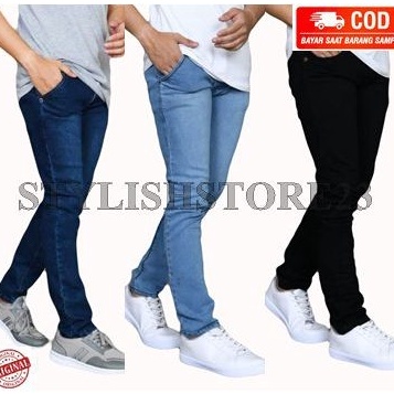 Pencarian Terpopuler  celana jeans pensil hitam giordano pria cowok Skinny Slimfit biru muda biru do