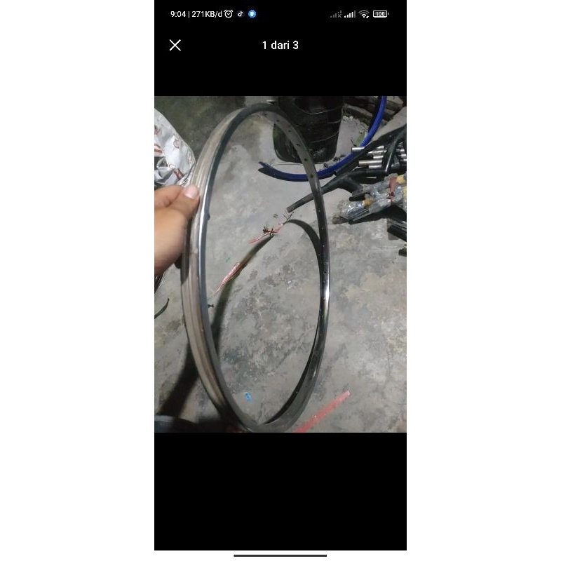 sepeda jengki sparepart velg araya ukuran 26 13/8 nos hole 32 depan 40 belakang