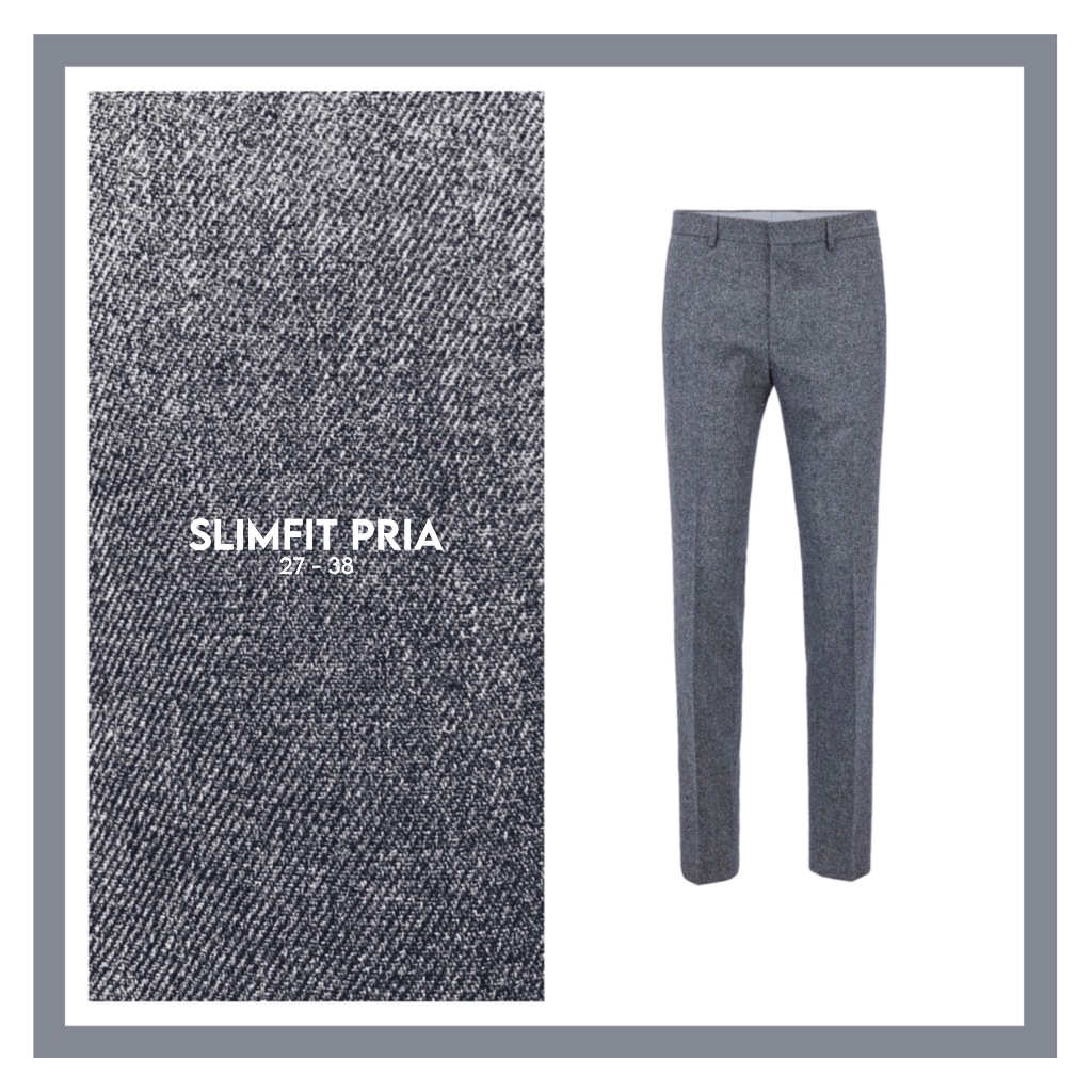 ( Abu Muda ) Celana Bahan Formal Pria - Trousers Kain Slimfit
