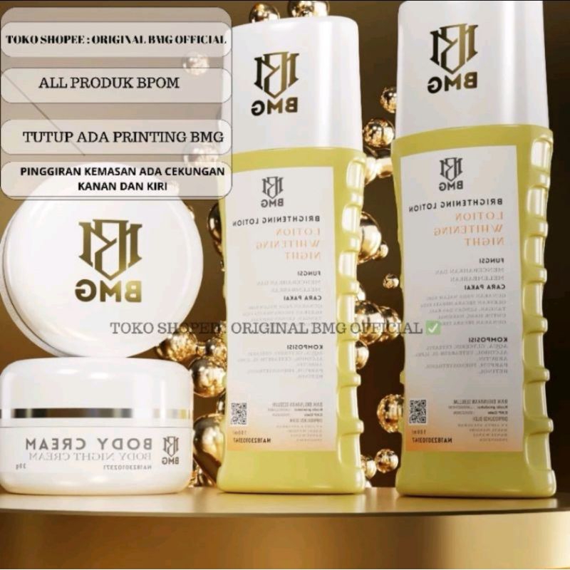 BODY LOTION BMG KUNING 2 & BODY CREAM BMG 2