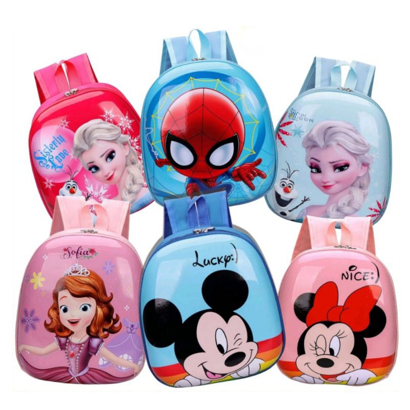 Tas Ransel Model Telur/Tas Ransel Anak/Tas Anak Karakter/Tas Anak Murah