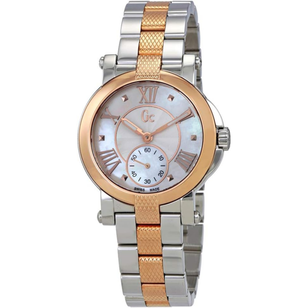 JAM TANGAN WANITA GUESS COLLECTION GCX50003L1S GC X50003L1S X50003 L1S ANALOG SILVER ROSEGOLD COMBI 