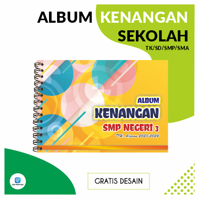 40 Hal-Gratis Desain  (Hardcover Spiral) Cetak Buku Kenangan/Photobook/Album Sekolah/Album Foto/Year