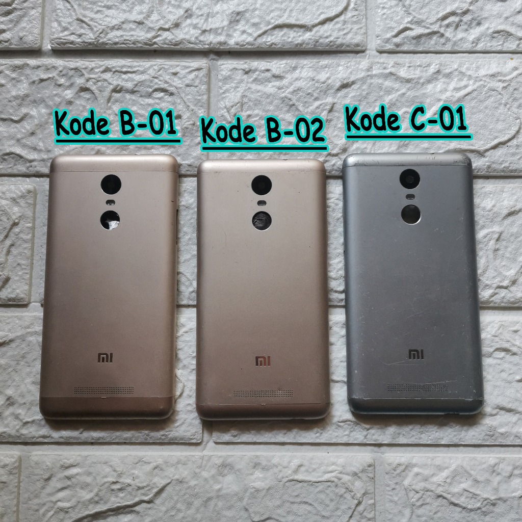 Backdoor Xiaomi Redmi Note 3 Kate / Kenzo  Casing Back Cover Case Belakang copotan
