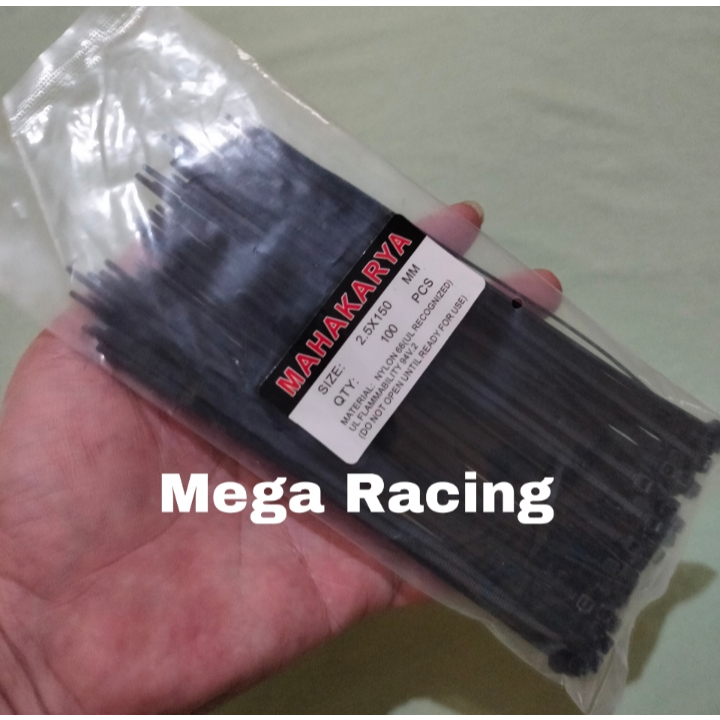 

PROMO Cable Ties Kabel Ties Kabel Tis 15cm Hitam Isi 100 pcs