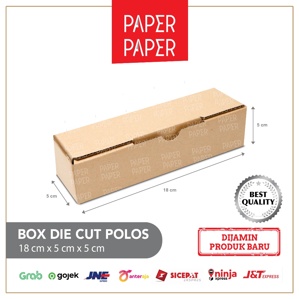 

Kardus Box Karton Die Cut 18X5X5 Polos - Baru - Murah