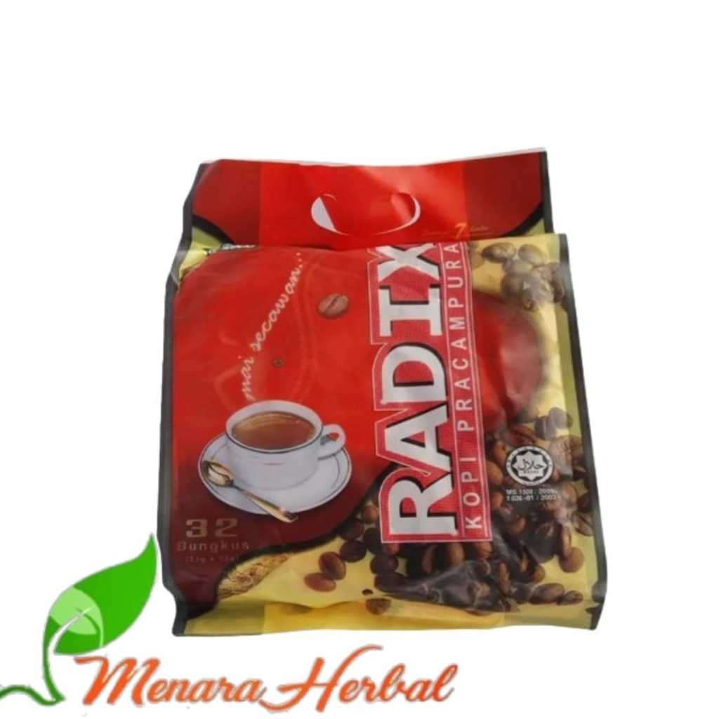 

HPA Radix Premix Coffee 32 Sachets ORIGINAL Kopi Herbal Ginseng RDX Cafe